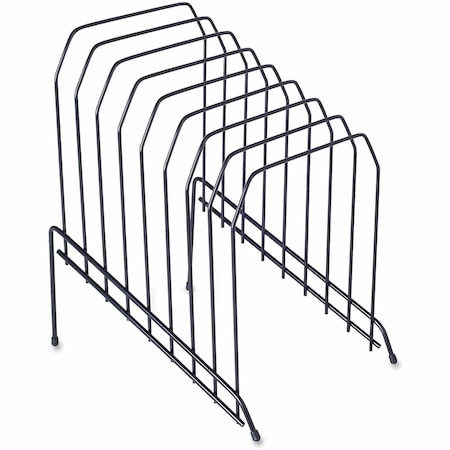 Lorell Wire File Sorter/Holder, 8 Dividers, Black LLR80632